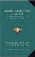Ancien Statutaire D'Alsace