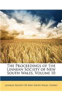 The Proceedings of the Linnean Society of New South Wales, Volume 10