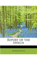 Report of the Speech