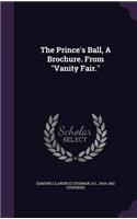 Prince's Ball, A Brochure. From Vanity Fair.
