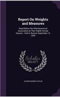 Report on Weights and Measures