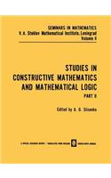 Studies in Constructive Mathematics and Mathematical Logic Part 2