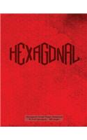 Hexagonal Graph Paper Notebook 1/4 inch hexagons - 160 pages: Notebook not Ebook, 160 pages with hex red grunge cover, 8.5 x 11, quarter inch hexagonal grid graph paper, perfect bound, ideal for ideal for graph