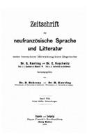 Zeitschrift für französische sprache und literatur