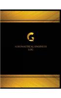 Aeronautical Engineer Log (Log Book, Journal - 125 pgs, 8.5 X 11 inches): Aeronautical Engineer Logbook (Black cover, X-Large)(Centurion Logbooks/Record Books)