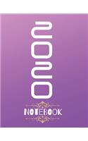 Notebook 2020: Notebook for Class of 2020 Seniors, 2020 Graduation Gift, Lined Journal (8.5" x 11") 120 Pages, Notebook for Writing Inspirational Quote Notebook- N