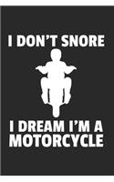 Motorrad Notizbuch: Motorrad Notizbuch für Liebhaber / Notizheft / Notizblock A5 (6x9in) Dotted Notebook / Punkteraster / 120 gepunktete Seiten