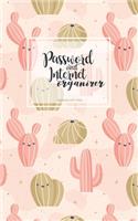 internet and password organizer logbook with tabs