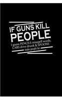 If guns kill people I guess Pencils misspell words cars drive drunk & spoons make people fat