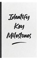 Identify Key Milestones