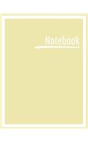 Notebook: College Ruled, Lined, Notebook for School, Work, 1 Subject, Yellow, Soft Cover