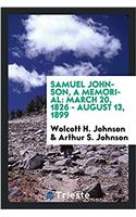 Samuel Johnson, a Memorial