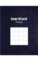 Game Wizard Notebook: 1" Octagonal Graph Paper Rule