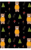 Journal Notebook Cute Bears Pattern 2