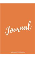 Journal 400 Pages: Persimmon: Journal 7 X 10: Persimmon: Journal 7 X 10