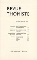 Revue Thomiste - 4/2013