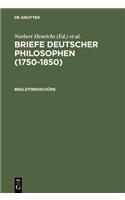Briefe Deutscher Philosophen (1750-1850). Begleitbroschüre