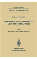 Staatsrecht Und Staatspraxis Von Grossbritannien