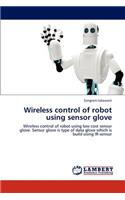 Wireless control of robot using sensor glove