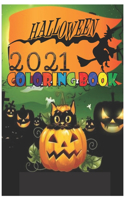 Halloween: coloring book for kids ages 3-9