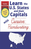 Learn the U. S. States and their Capitals with Cursive Handwriting