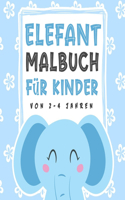 Elefant Malbuch Für Kinder Von 2-4 Jahren