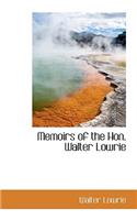 Memoirs of the Hon. Walter Lowrie
