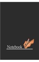 Notebook. (two column lined Notebook - (6x9 inches) - 120 Pages - Black Cover