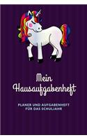 Mein Hausaufgabenheft Planer und Aufgabenheft für das Schuljahr