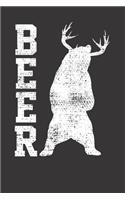 Bear Grizzly Beer Drinker Notebook Journal: Bear Grizzly Beer Drinker Notebook Journal Gift College Ruled 6 x 9 120 Pages