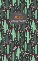 2020 Cactus Weekly Planner: 1 Jan to 31 Dec 2020 Planner Weekly and Monthly Calendar Schedule + Organizer