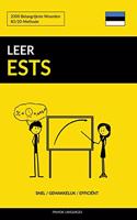 Leer Ests - Snel / Gemakkelijk / Efficiënt: 2000 Belangrijkste Woorden