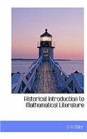 Historical Introduction to Mathematical Literature