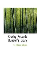 Crosby Records Blundell's Diary