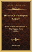 History Of Washington County