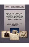 Hillsborough County, Etc., Petitioner, V. Kenneth M. Keefe. U.S. Supreme Court Transcript of Record with Supporting Pleadings