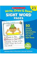 Write, Draw & Read Sight Word Pages