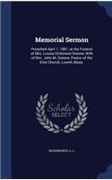 Memorial Sermon