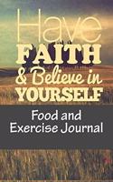 Food and Exercise Journal 2016: Weekly Food and Exercise Journal Log