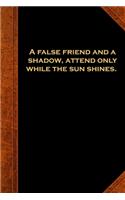 2020 Daily Planner Ben Franklin Quote False Friend Vintage Style 388 Pages: 2020 Planners Calendars Organizers Datebooks Appointment Books Agendas