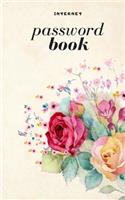 Password book3: Floral Patterned Internet Address Book and Password