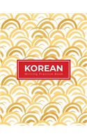 Korean Writing Practice Book