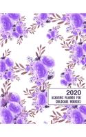 2020 Academic Planner for Childcare Workers: 8.5x11" 2020 Weekly And Monthly Floral Academic Calendar With Yearly Planner