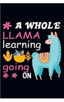 A whole llama learning going on
