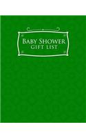 Baby Shower Gift List