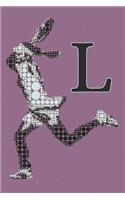 L Monogram Initial Tennis Journal