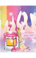 Let's Sketch Doodle and Color: Colorful Artist Sketchbook