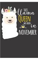This Llama Queen was Born in November