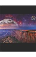 Canyon Fantasy Sci-Fi Space Notebook