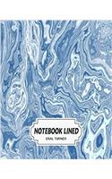Notebook Lined Blue Marble: Notebook Journal Diary